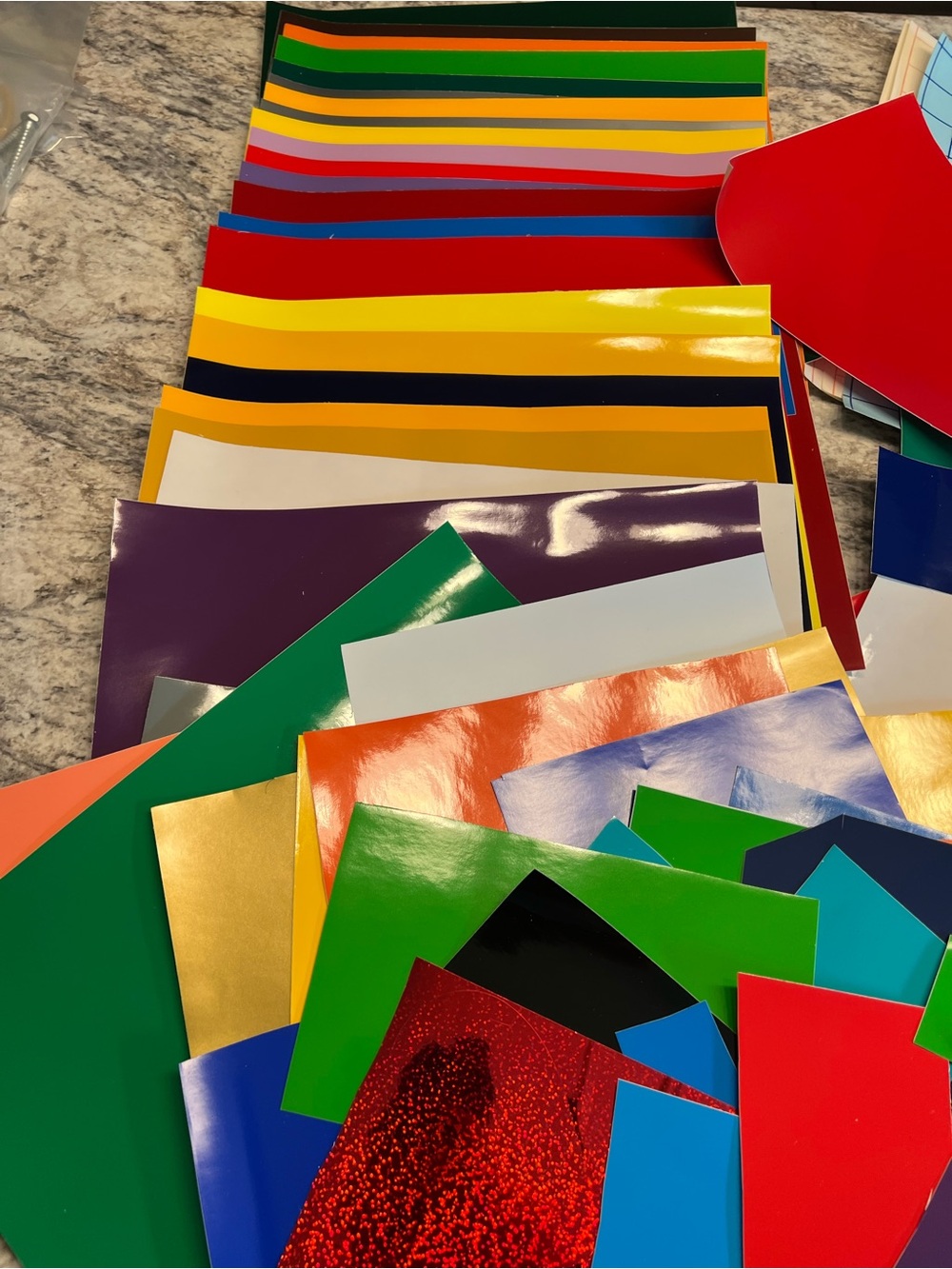 Craft Vinyl Sheets Multi-Color Assortment - Picture 2 of 5